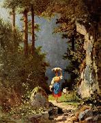 Madchen mit Ziege Carl Spitzweg